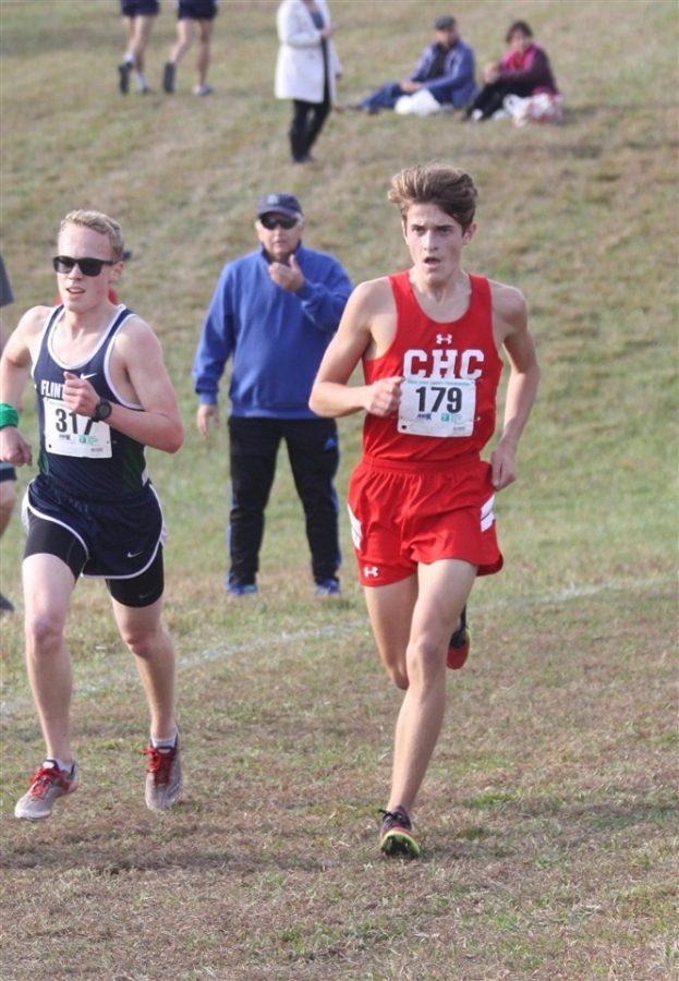 Owen Richards finishes in 1st place in state championship meet.
Photo Credit:  D. Burke
