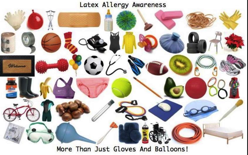 With over 40,000 products containing natural rubber latex in the market, it is essential to stay vigilant and take the necessary precautions to avoid exposure to latex and the potential development of a latex allergy. Photo Credit: Latex Allergy Awareness Texas Facebook page