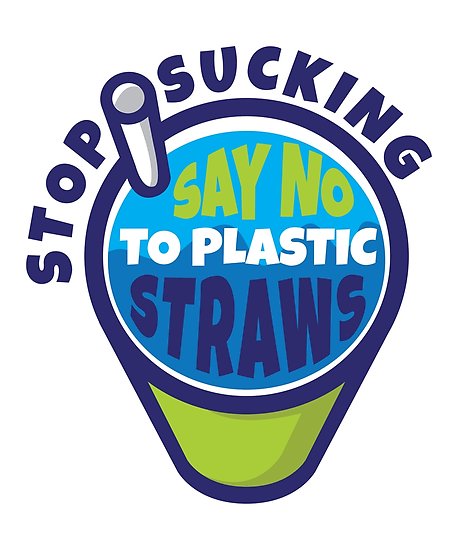 Staggering Daily Use:
Americans use enough plastic straws each day to wrap around the Earth 2.5 times. Photo Credit: www.redbubble.com